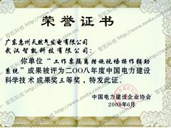 工作票隔離措施現(xiàn)場操作輔助系科學(xué)技術(shù)成果獎